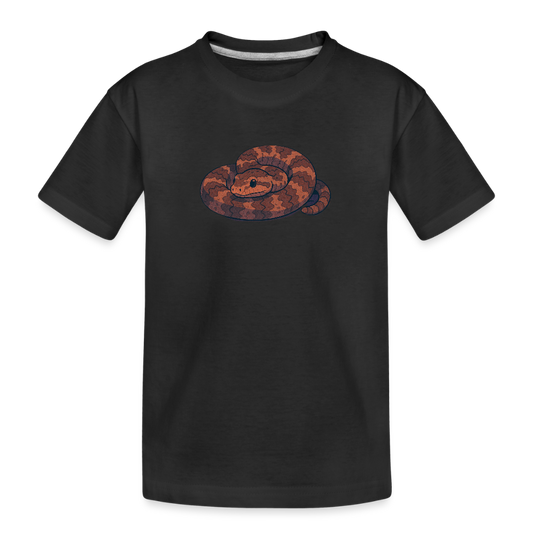 Ridge-nosed Rattlesnake Spotlight | Kids Organic T-Shirt - Black - black