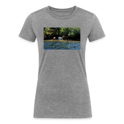 Salt River Horses | Women's Tri-Blend T-Shirt - Gray - heather gray