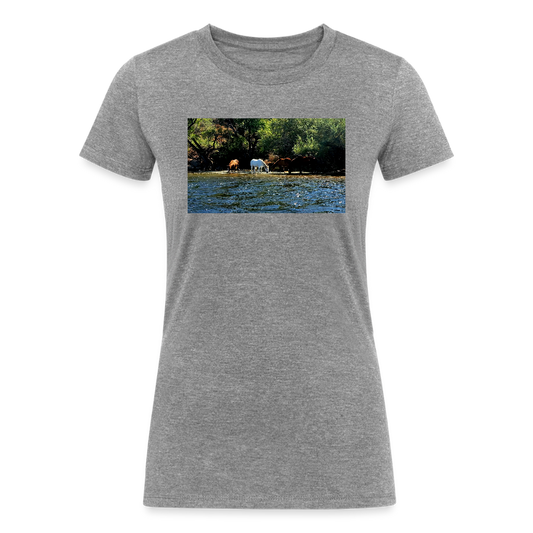 Salt River Horses | Women's Tri-Blend T-Shirt - Gray - heather gray