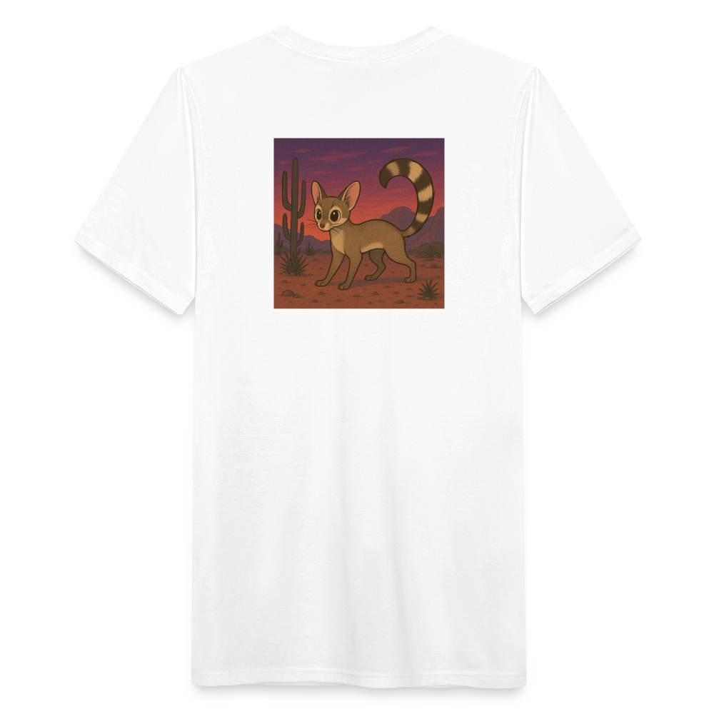 Ringtail Landscape | Men's Tri-Blend Classic T-Shirt - White - white