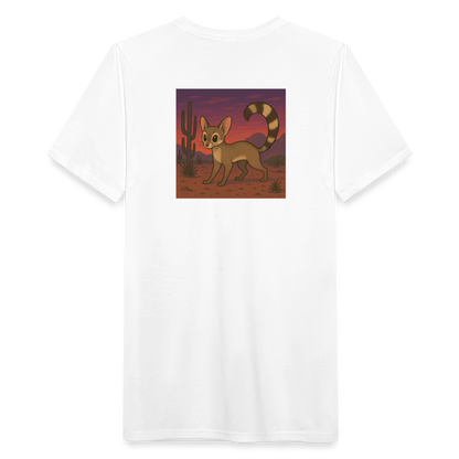 Ringtail Landscape | Men's Tri-Blend Classic T-Shirt - White - white