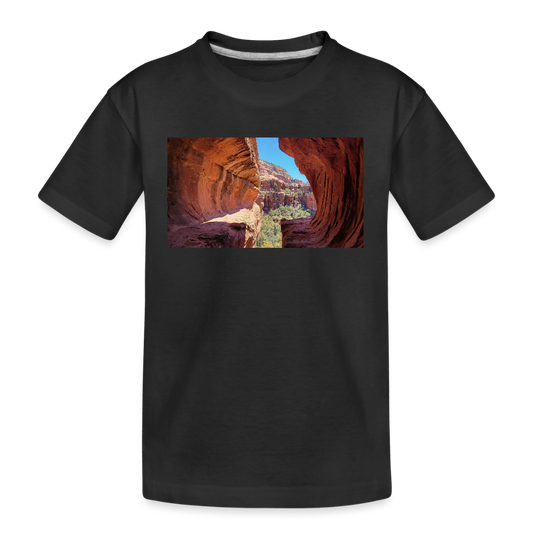 Sedona Vortex | Kids Organic T-Shirt - Black - black