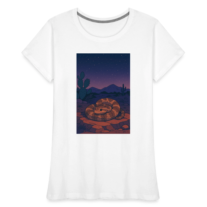 Ridge-nosed Rattlesnake Landscape | Women's Organic T-Shirt - White - white