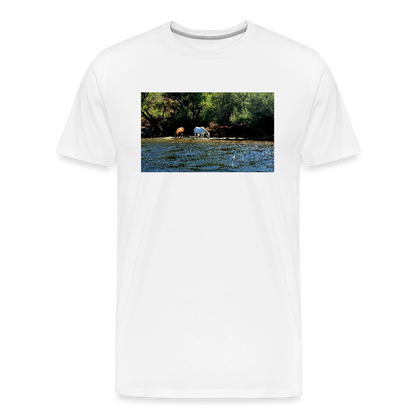 Salt River Horses | Men's Organic T-Shirt - White - white