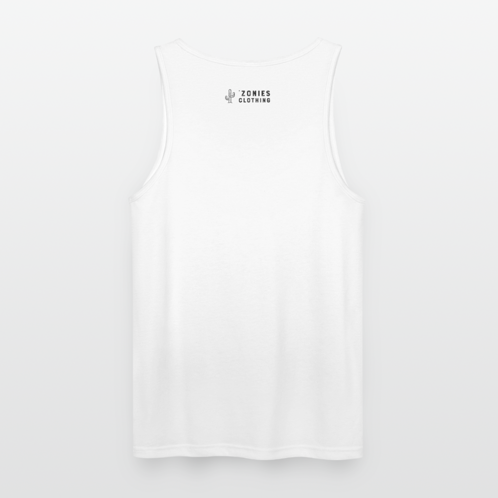 Ridge-nosed Rattlesnake Landscape | Men's Tri-Blend Tank - White - white