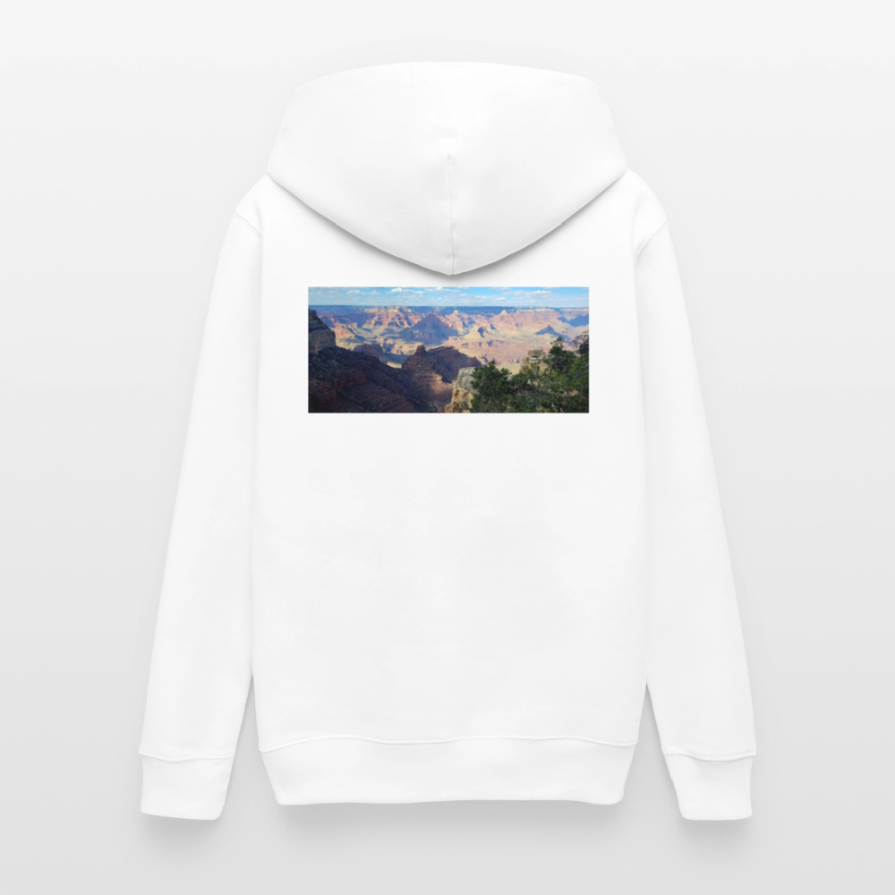 Grand Canyon | Organic Zip Hoodie - White - white