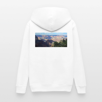 Grand Canyon | Organic Zip Hoodie - White - white