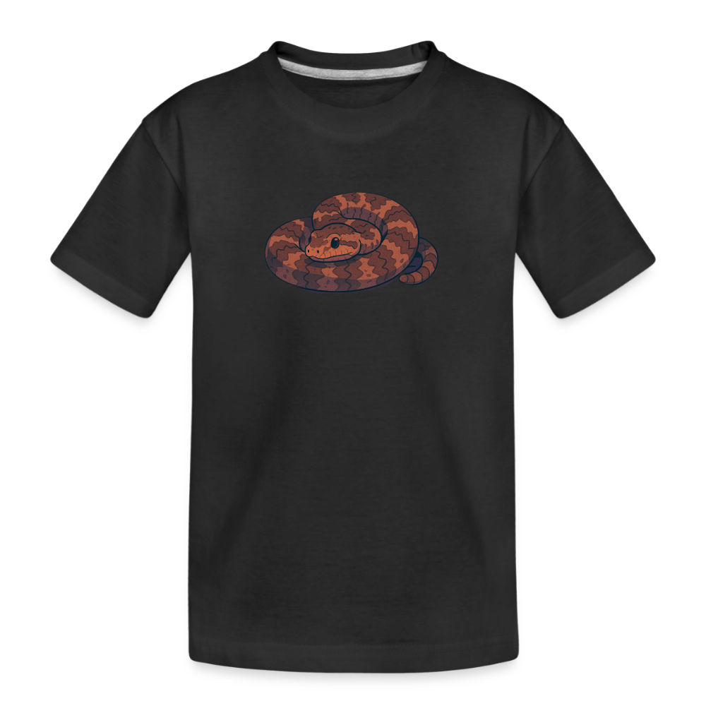 Ridge-nosed Rattlesnake Spotlight | Kids Organic T-Shirt - Black - black