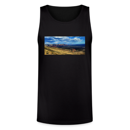 Verde Valley Views | Men's Tri-Blend Tank - Black - black