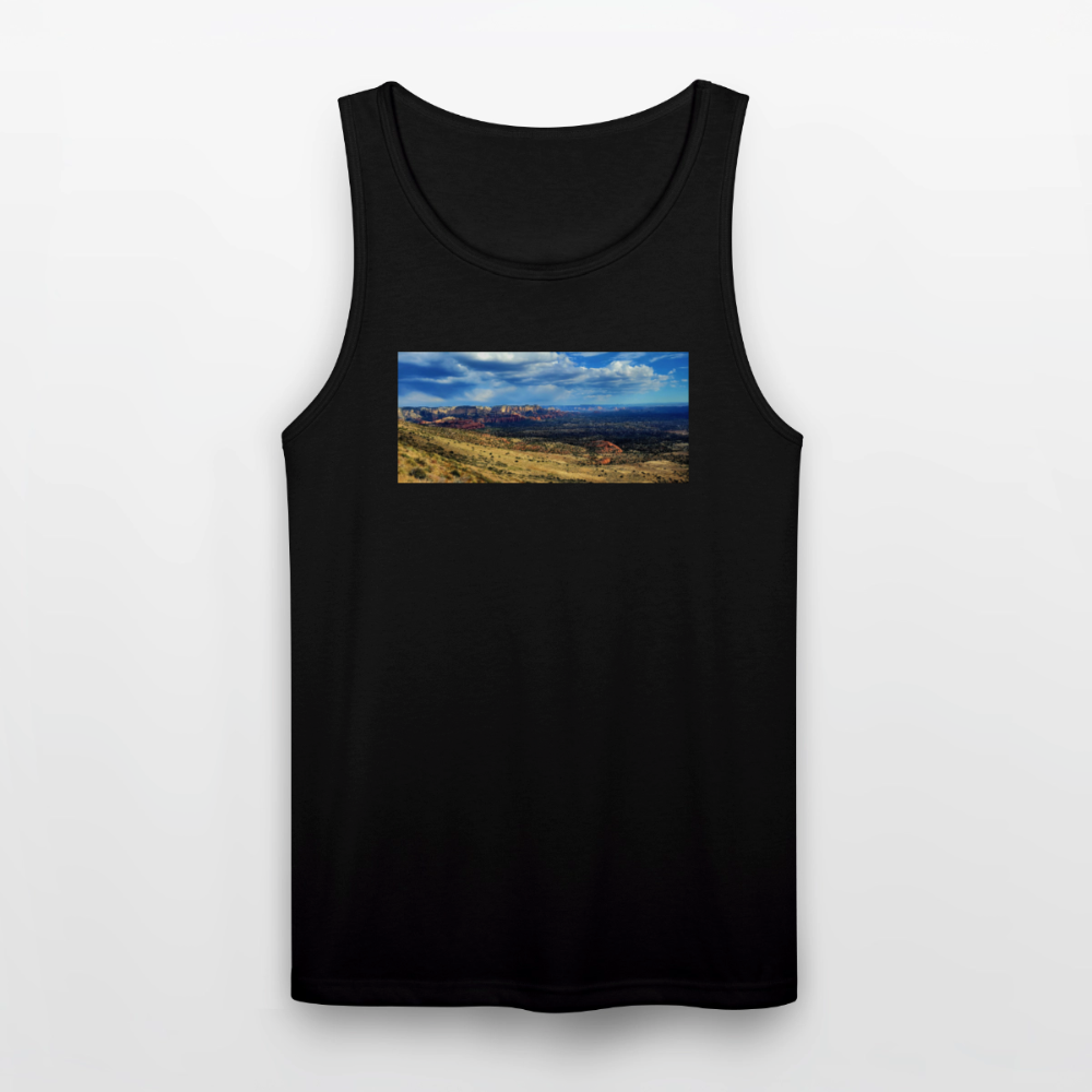 Verde Valley Views | Men's Tri-Blend Tank - Black - black
