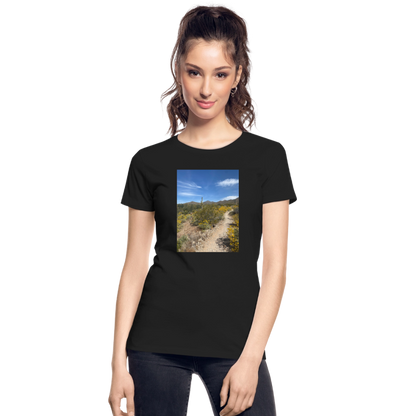 Lost Dog Trail | Women's Organic T-Shirt - Black - black
