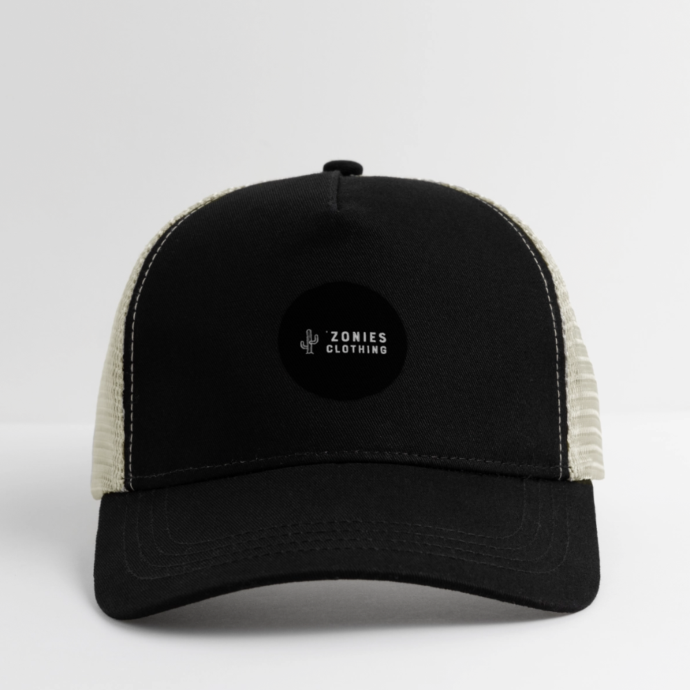 Basics | Eco Trucker Hat - Black - black/oyster