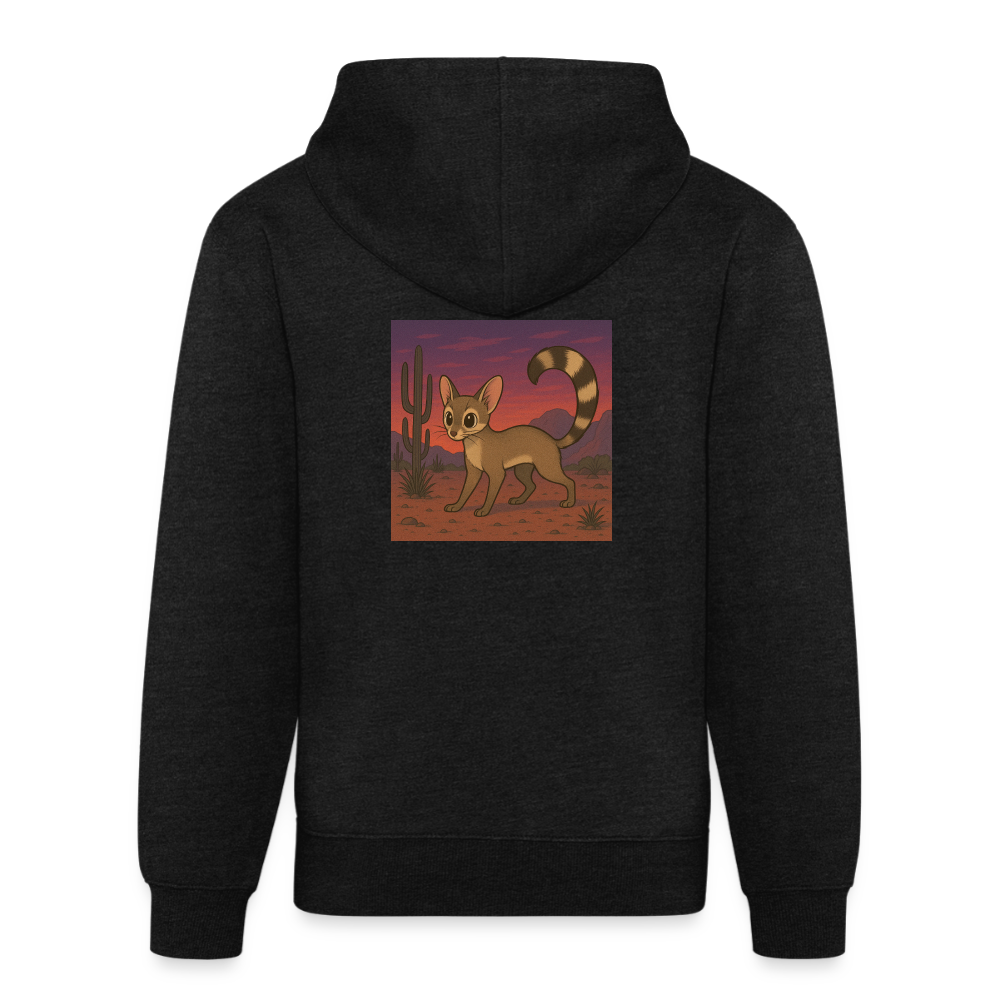 Ringtail Landscape | Tri-Blend Classic Hoodie - Charcoal - charcoal grey