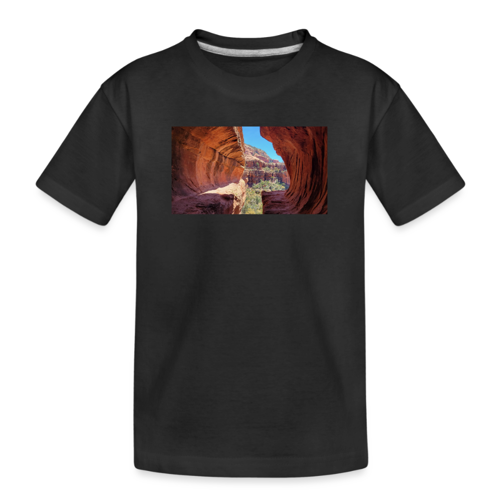 Sedona Vortex | Kids Organic T-Shirt - Black - black