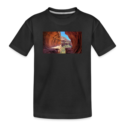 Sedona Vortex | Kids Organic T-Shirt - Black - black