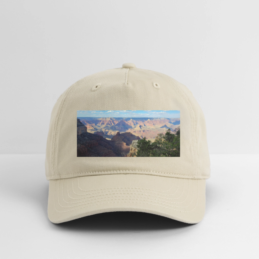 Grand Canyon | Organic Baseball Hat - White - khaki