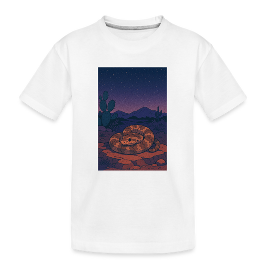 Ridge-nosed Rattlesnake Landscape | Kids Organic T-Shirt - White - white