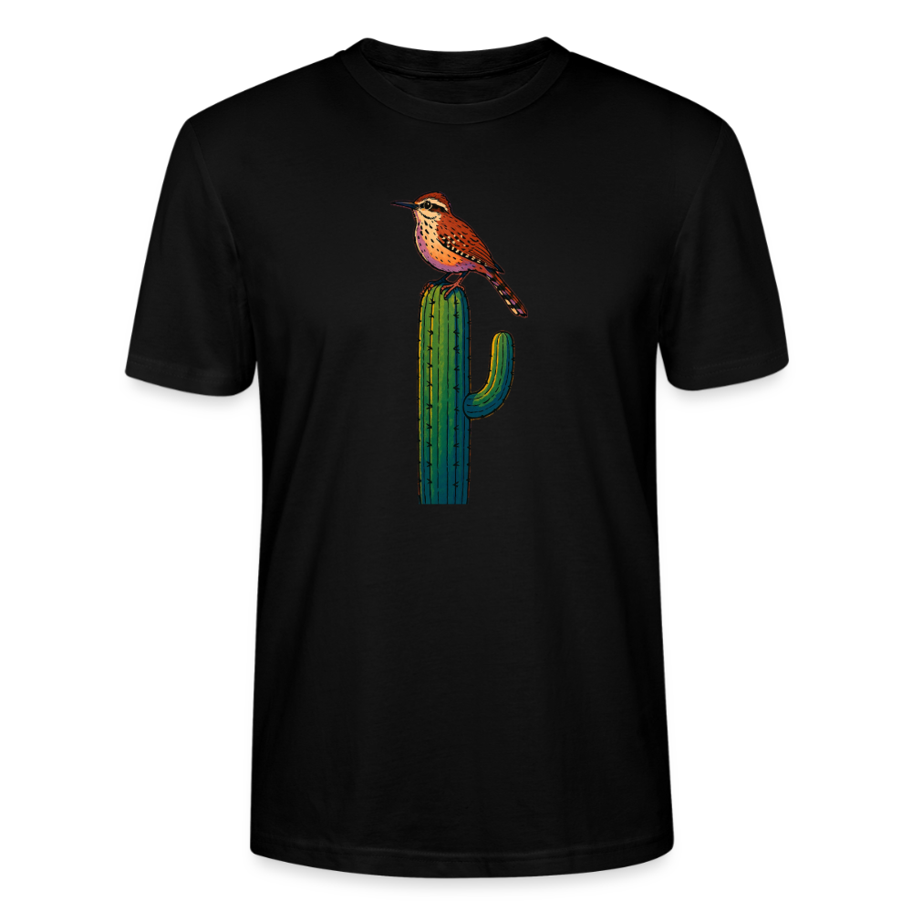Cactus Wren Spotlight | Men's Organic T-Shirt - Black - black