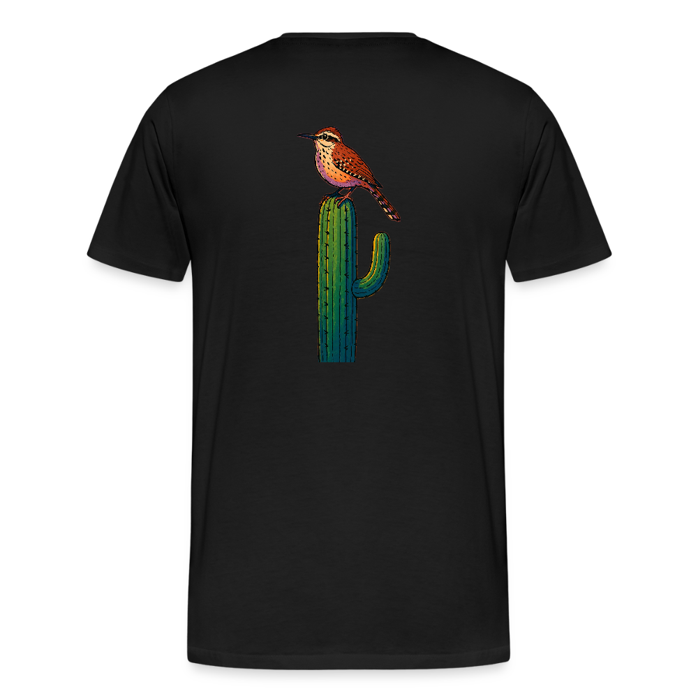 Cactus Wren Spotlight | Men's Organic Classic T-Shirt - Black - black