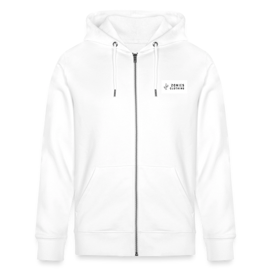 Verde Valley Views | Organic Zip Hoodie - White - white