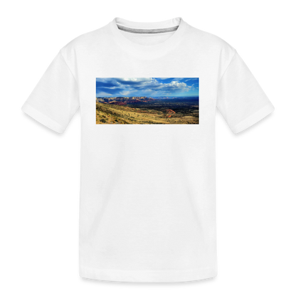 Verde Valley Views | Kids Organic T-Shirt - White - white