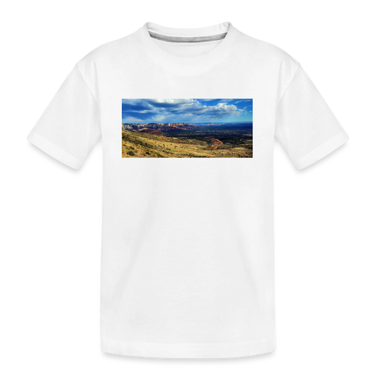 Verde Valley Views | Kids Organic T-Shirt - White - white