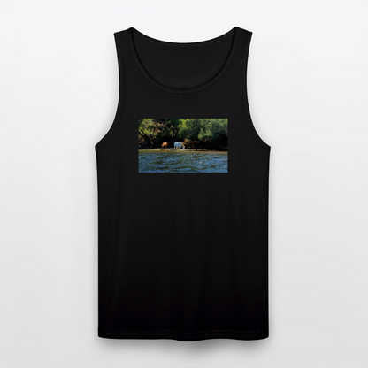 Salt River Horses | Men's Tri-Blend Tank - Black - black