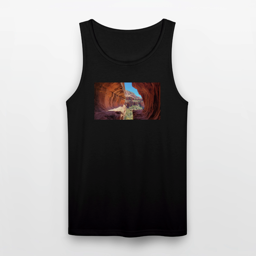 Sedona Vortex | Men's Tri-Blend Tank - Black - black