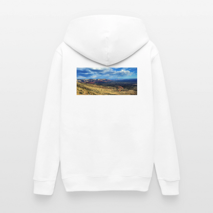 Verde Valley Views | Organic Zip Hoodie - White - white