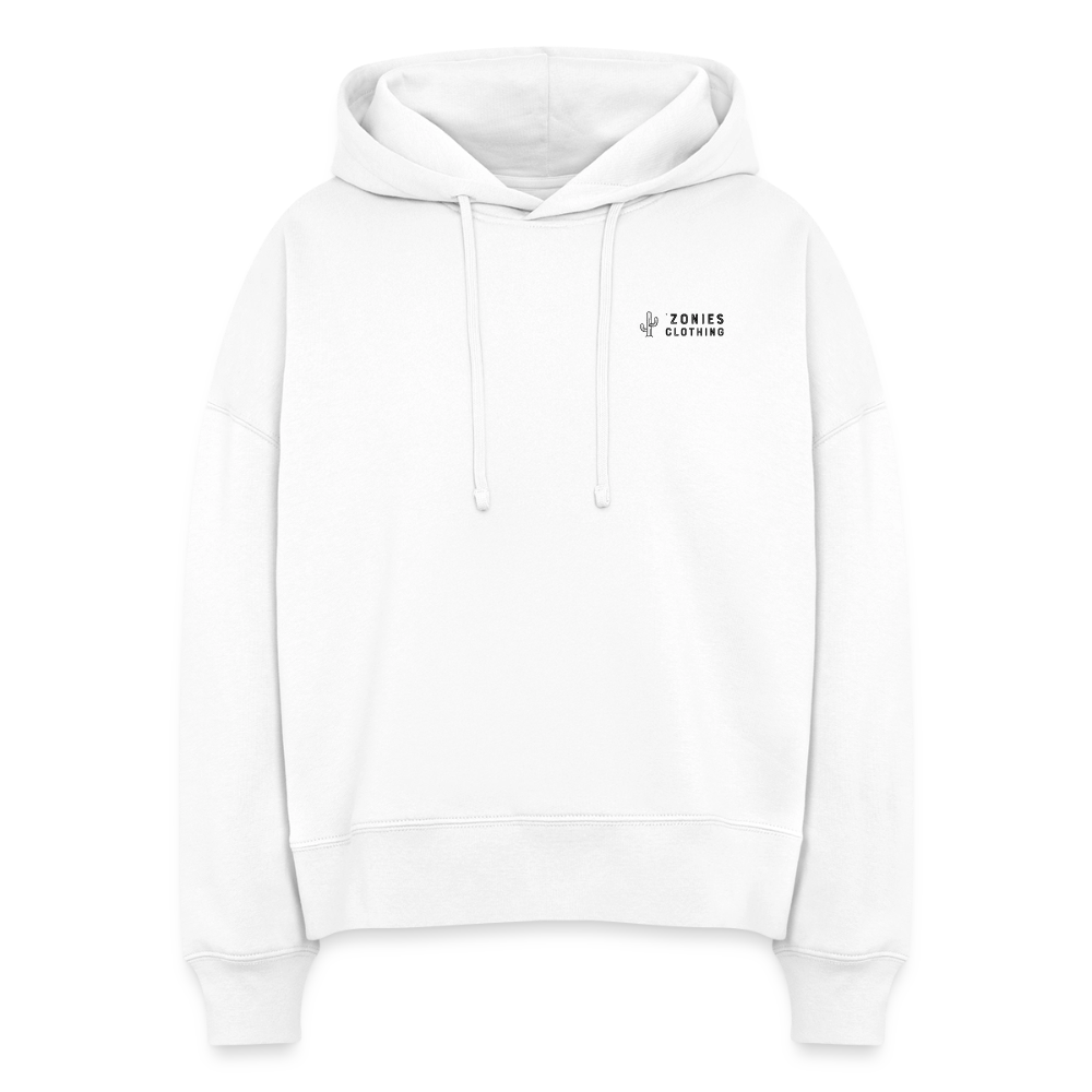 Cactus Wren Landscape | Women's Organic Classic Hoodie - White - white