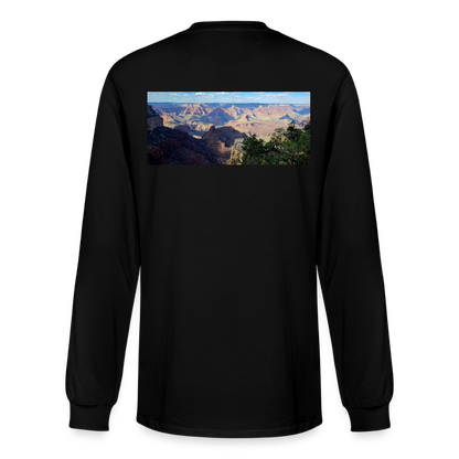 Grand Canyon | Men's Organic Classic Long Sleeve T-Shirt - Black - black