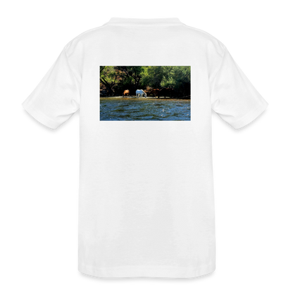 Salt River Horses | Kids Organic Classic T-Shirt - White - white
