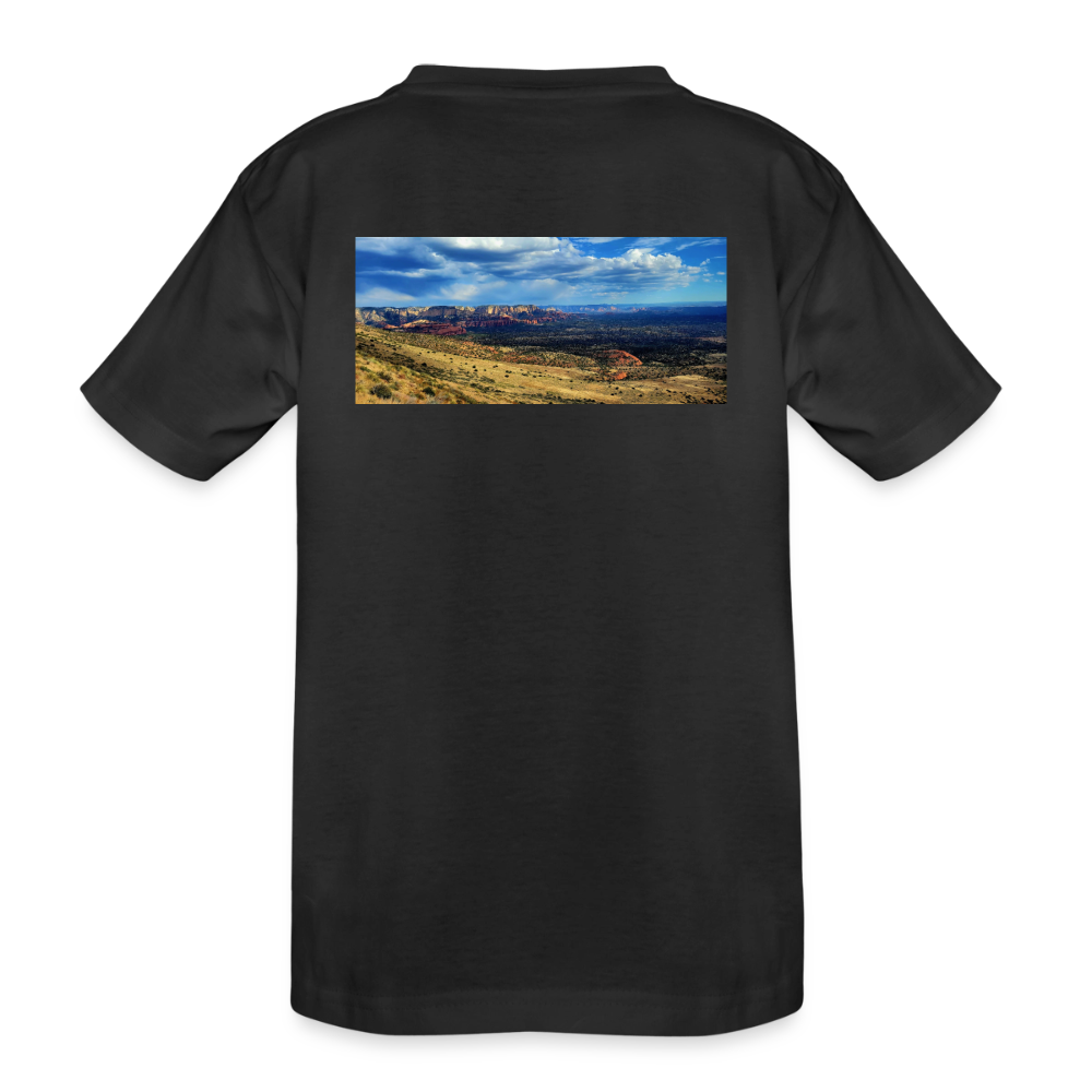 Verde Valley Views | Kids Organic Classic T-Shirt - Black - black