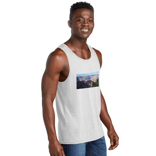 Grand Canyon | Men's Tri-Blend Tank - White - white