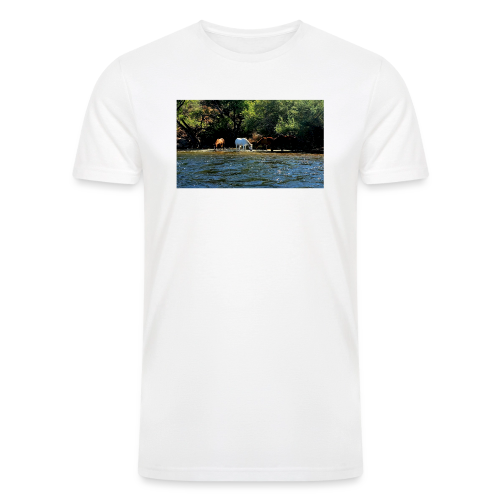 Salt River Horses | Men’s Tri-Blend T-Shirt - White - white