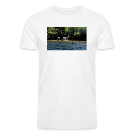 Salt River Horses | Men’s Tri-Blend T-Shirt - White - white