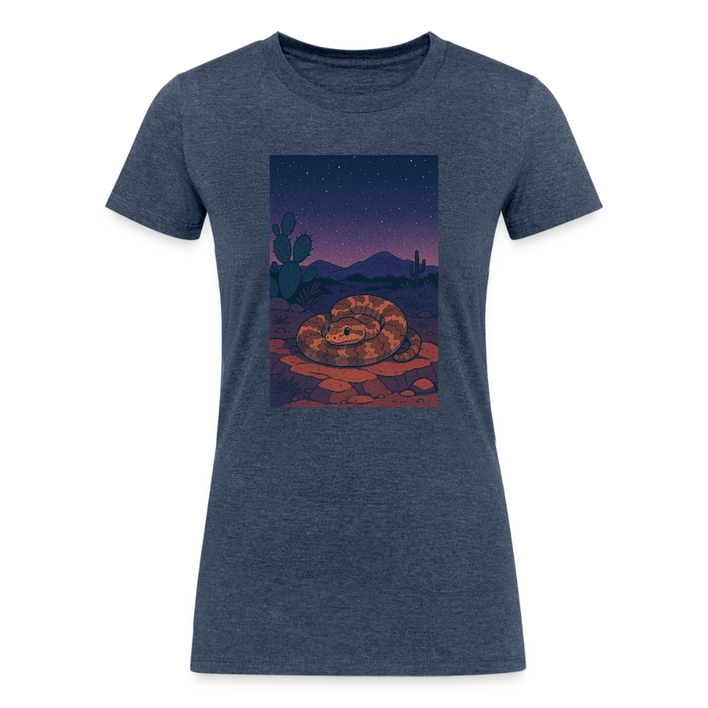 Ridge-nosed Rattlesnake Landscape | Women's Tri-Blend T-Shirt - Navy - heather navy