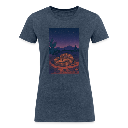 Ridge-nosed Rattlesnake Landscape | Women's Tri-Blend T-Shirt - Navy - heather navy