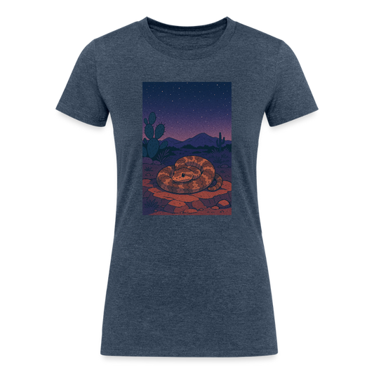 Ridge-nosed Rattlesnake Landscape | Women's Tri-Blend T-Shirt - Navy - heather navy
