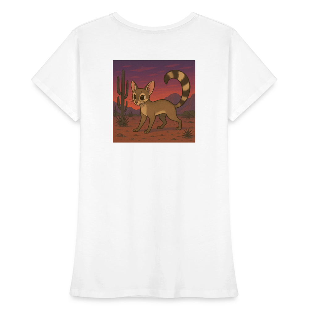 Ringtail Landscape | Women's Organic Classic T-Shirt - White - white