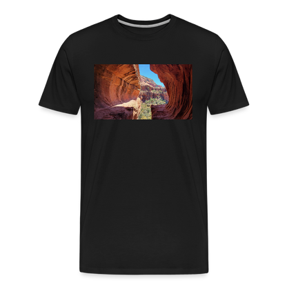 Sedona Vortex | Men's Organic T-Shirt - Black - black