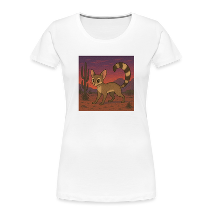 Ringtail Landscape | Women's Organic T-Shirt - White - white