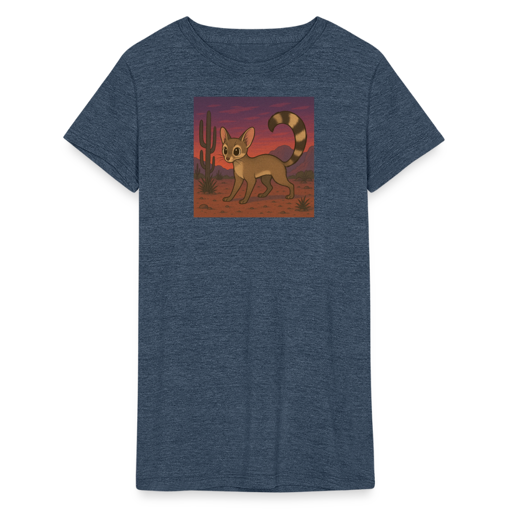Ringtail Landscape | Women's Tri-Blend T-Shirt - Navy - heather navy