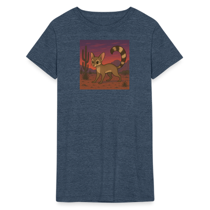 Ringtail Landscape | Women's Tri-Blend T-Shirt - Navy - heather navy