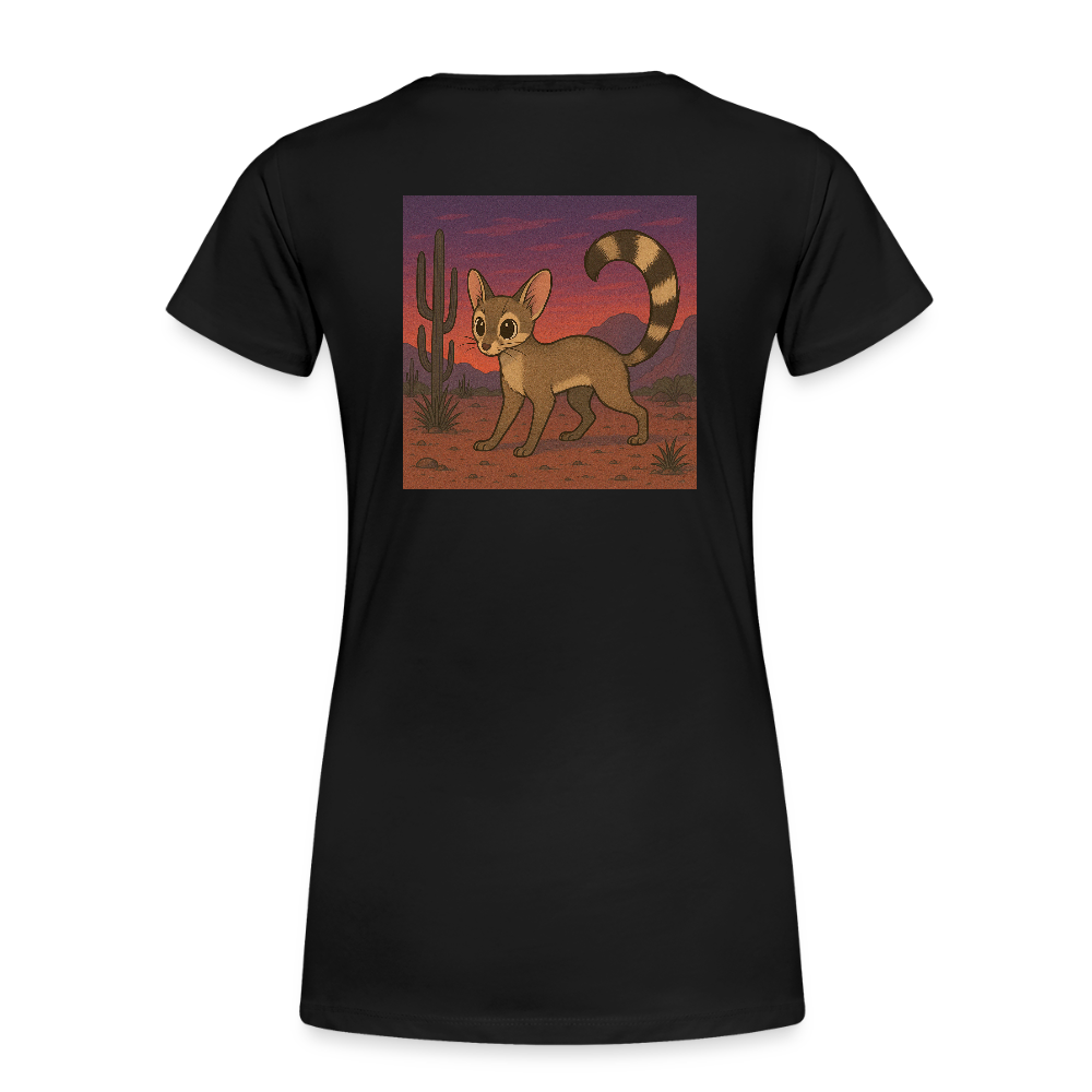 Ringtail Landscape | Women's Organic Classic T-Shirt - Black - black