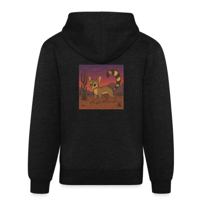 Ringtail Landscape | Tri-Blend Classic Hoodie - Charcoal - charcoal grey
