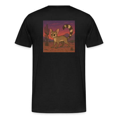 Ringtail Landscape | Organic Men's Black Classic T-Shirt - black