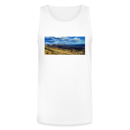 Verde Valley Views | Men's Tri-Blend Tank - White - white
