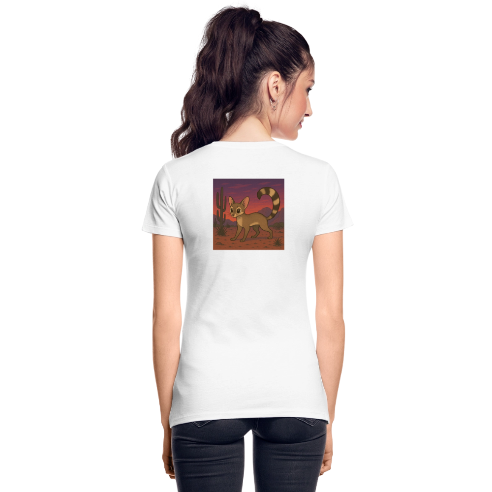 Ringtail Landscape | Women's Organic Classic T-Shirt - White - white