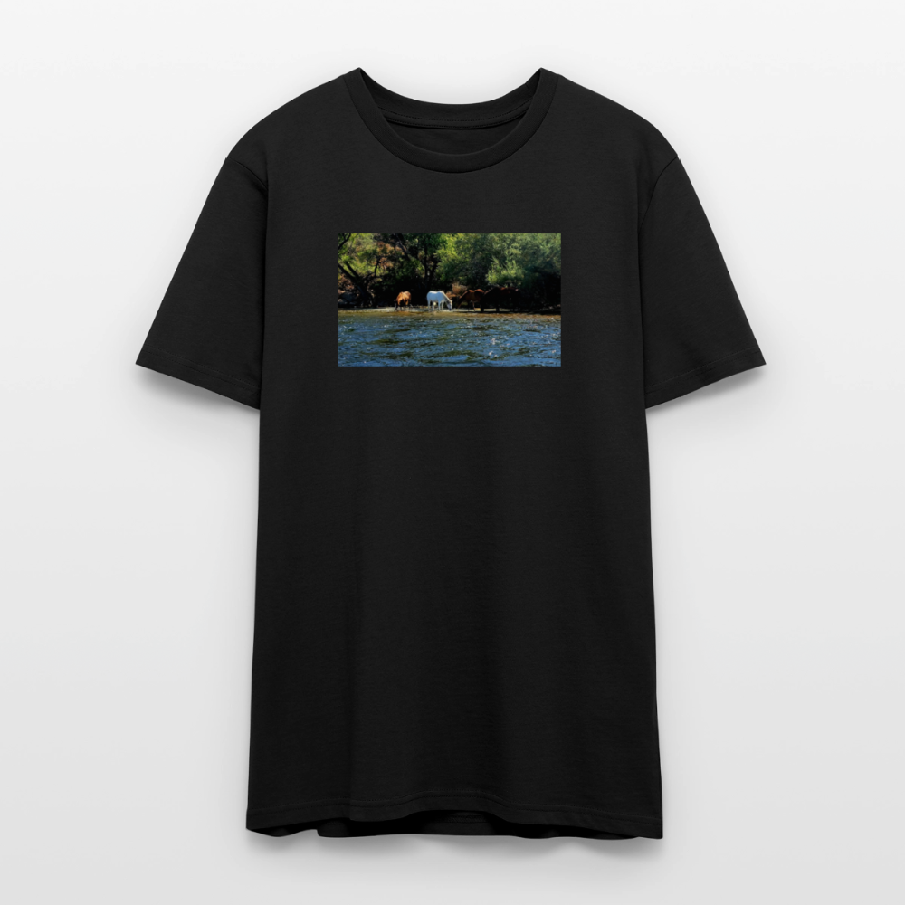 Salt River Horses | Men's Organic T-Shirt - Black - black